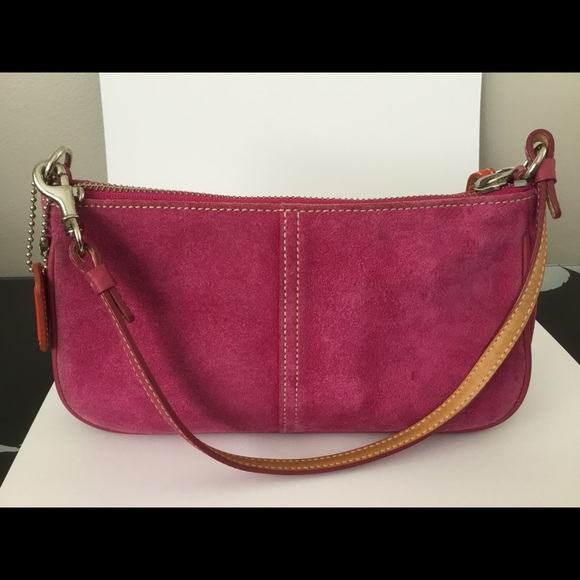 SOLD! Coach Suede Bag - Picture 3 of 9